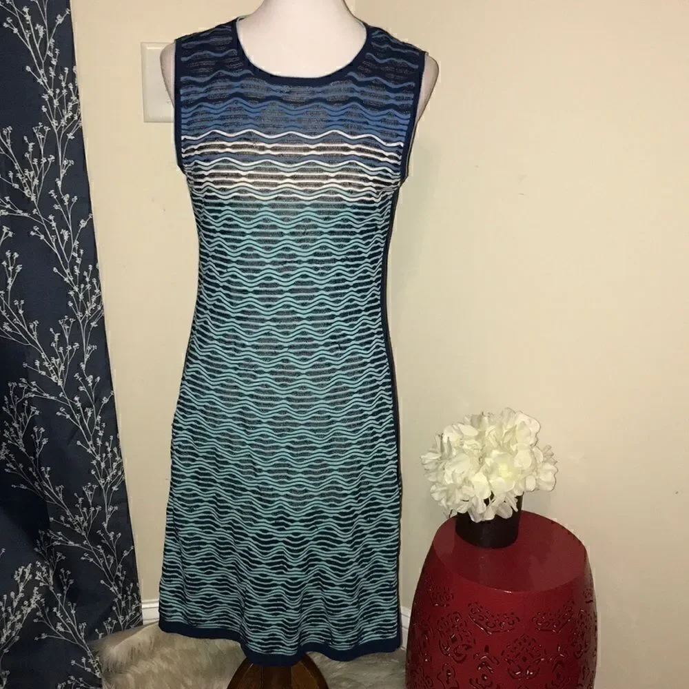 Magaschoni Sleeveless Illusion Sheath Dress